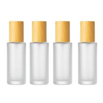 Conjunto com 4 Frascos de Vidro Fosco Doromy 60ml com Spray Conjunto com 4 Frascos de Vidro Fosco Doromy 60ml com Spray