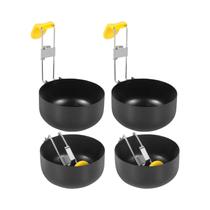 Conjunto Com 4 Panelas De Aço Inoxidável Antiaderente Para Cozinhar Ovos, Panela Dobrável Com Anéis Conjunto Com 4 Panelas De Aço Inoxidável Antiaderente Para Cozinhar Ovos, Panela Dobrável Com Anéis