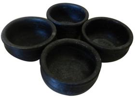 Conjunto com 4 panelas para caldo / batata recheada curada Conjunto com 4 panelas para caldo / batata recheada curada