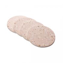 Conjunto com 4 Porta Copos de Granilite 10x0,5cm Terrazo