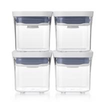 Conjunto com 4 Potes Quadrados Pop 2.0 OXO Conjunto com 4 Potes Quadrados Pop 2.0 OXO