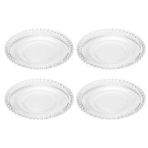 Conjunto com 4 Pratos 20 cm Cristal Pearl - Wolff