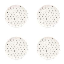 Conjunto Com 4 Pratos De Sobremesa 20Cm Flat Samambaia Oxford