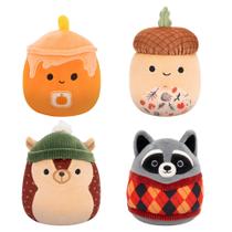 Conjunto com 4 Squishmallows Plush Harvest - 13cm - Utensílios de Jazz Oficiais