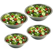 Conjunto Com 4 Tigelas 2 De 1500ml 2 Tigelas 2500ml Inox