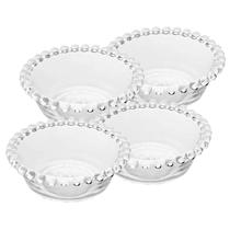 Conjunto com 4 Tigelas Bowl Redonda Cristal Pearl 12x4cm 150ml