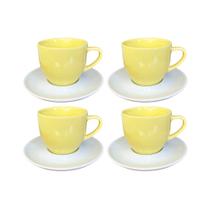 Conjunto com 4 xícaras de chá paris com pires 170 ml