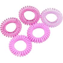 Conjunto com 5 Borrachinhas de Mola Roxo - Tuli