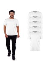 Conjunto Com 5 Camisetas Básicas Lisas100% Algodão Conjunto Com 5 Camisetas Básicas Lisas100% Algodão