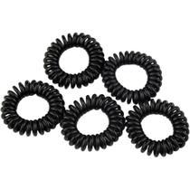 Conjunto com 5 Prendedores de Borrachinhas de Mola Preto - Tuli