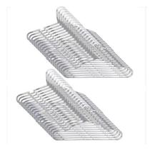 Conjunto Com 50 Peças Cabides Adulto Acrílico Transparente