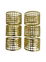 Conjunto com 6 Anéis Argola para Guardanapo Zoe