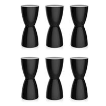 Conjunto com 6 Banquetas Bery II Preto Conjunto com 6 Banquetas Bery II Preto