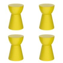 Conjunto com 6 Banquetas Sili Amarelo/Limão Siciliano Conjunto com 6 Banquetas Sili Amarelo/Limão Siciliano