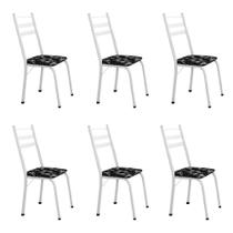 Conjunto Com 6 Cadeiras Tubular Itália Artefamol Branco Conjunto Com 6 Cadeiras Tubular Itália Artefamol Branco
