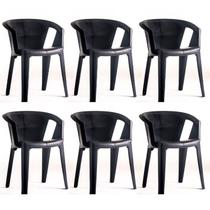 Conjunto com 6 Cadeiras Una Conjunto com 6 Cadeiras Una