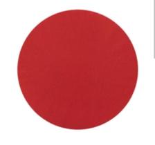 Conjunto com 6 capas de suplar vermelho liso tecido