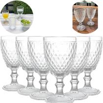 Conjunto com 6 Copos de Vidro Bico de Abacaxi Decorativos Alta Qualidade e Design Sofisticado