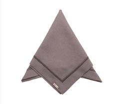 Conjunto com 6 guardanapos Linhão cinza 40x40 mameg