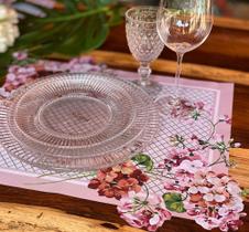 Conjunto com 6 jogos americanos floral 3D