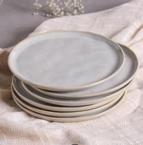 Conjunto com 6 Pratos de Sobremesa Bio Latte 21,5 cm Porto Brasil
