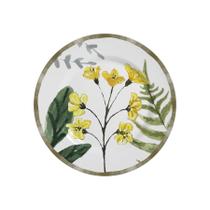 Conjunto com 6 Pratos de Sobremesa Floratta Ø21cm