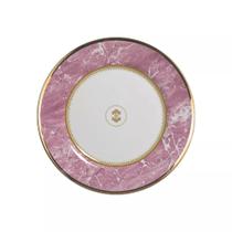 Conjunto com 6 Pratos de Sobremesa Marble Rosa Ø21cm