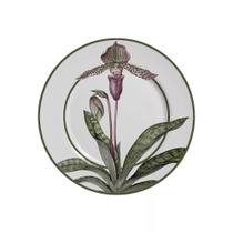 Conjunto com 6 Pratos de Sobremesa Orquídeas Ø21cm Conjunto com 6 Pratos de Sobremesa Orquídeas Ø21cm