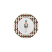 Conjunto com 6 Pratos de Sobremesa Soldadinhos Filete Ouro Ø21cm Conjunto com 6 Pratos de Sobremesa Soldadinhos Filete Ouro Ø21cm
