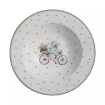 Conjunto com 6 Pratos Fundo Coelho Pascoa Ø25cm Conjunto com 6 Pratos Fundo Coelho Pascoa Ø25cm