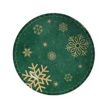 Conjunto Com 6 Pratos Fundo Coup Christmas Flake 25Cm