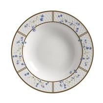 Conjunto Com 6 Pratos Fundo Innocence Filete Ouro 25Cm