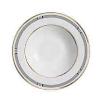 Conjunto com 6 Pratos Fundo Innocence Filete Ouro Ø25cm