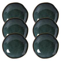 Conjunto Com 6 Pratos Fundo Orgânico Oceano 21,2cm 600ml Porto Brasil