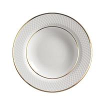 Conjunto com 6 Pratos Fundo Relevo Gold Ø25cm