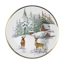 Conjunto com 6 Pratos Fundo Rena Natal Ø25cm Conjunto com 6 Pratos Fundo Rena Natal Ø25cm