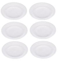 Conjunto com 6 Pratos para Sobremesa de Vidro Wave 19cm 2539 - Lyor