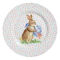 Conjunto com 6 Pratos Raso Color Rabbits B Ø29cm - Alleanza Cerâmica