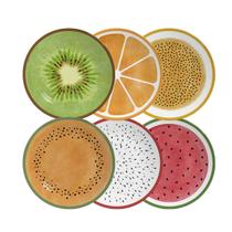 Conjunto Com 6 Pratos Raso Coup Salada De Frutas 29Cm Conjunto Com 6 Pratos Raso Coup Salada De Frutas 29Cm