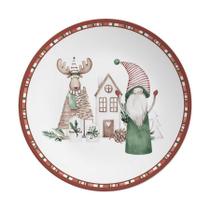 Conjunto Com 6 Pratos Raso Encanto Natalino 29Cm