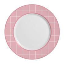 Conjunto com 6 Pratos Raso Laços de Páscoa Rosa Ø29cm Conjunto com 6 Pratos Raso Laços de Páscoa Rosa Ø29cm