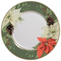 Conjunto com 6 Pratos Raso Mariah Verde Natal Ø29cm Conjunto com 6 Pratos Raso Mariah Verde Natal Ø29cm