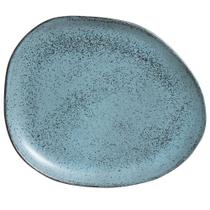 Conjunto com 6 Pratos Raso Oval Orgânico Night Sky 31x24x2,5cm