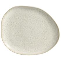 Conjunto com 6 Pratos Raso Oval Orgânico Vanilla 31x24x2,5cm Conjunto com 6 Pratos Raso Oval Orgânico Vanilla 31x24x2,5cm
