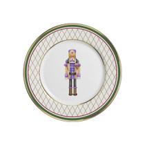 Conjunto com 6 Pratos Raso Soldadinhos Filete Ouro Ø29cm