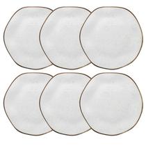 Conjunto Com 6 Pratos Rasos 27,5Cm Ryo Maresia Oxford Conjunto Com 6 Pratos Rasos 27,5Cm Ryo Maresia Oxford