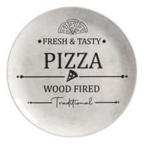 Conjunto Com 6 Pratos Rasos 29cm Estampado Pizza Plate Conjunto Com 6 Pratos Rasos 29cm Estampado Pizza Plate