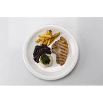 Conjunto com 6 Pratos Rasos de Mesa em Porcelana Pequi Conjunto com 6 Pratos Rasos de Mesa em Porcelana Pequi