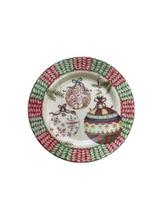 Conjunto com 6 Pratos Tema Bolas Natalinas Ceramica