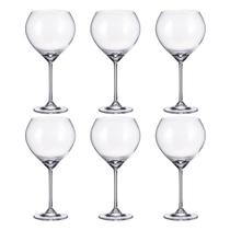 Conjunto Com 6 Taças Para Vinho Tinto Carduelis 640ml Bohemia Crystalite